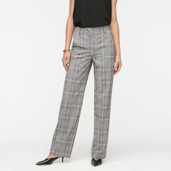 J. Crew Full-length Peyton Pant in Everyday Wool Plaid Print - Picture 3 of 7